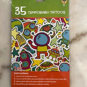 4/$12 💥 NEW Alien & Space Ships 35 Temporary Tattoos (4774)